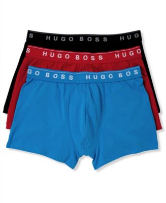 BOSS Men's Underwear, Cotton Trunk 3 Pack - Macy's
