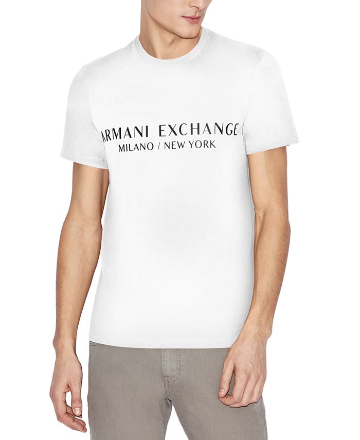 A|X Armani Exchange Men's Milano New York Logo Graphic T-Shirt ...