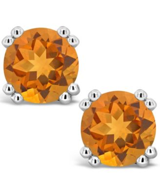 Citrine (2-1/2 ct. t.w.) Stud Earrings in Sterling Silver (Also Available in White Topaz)