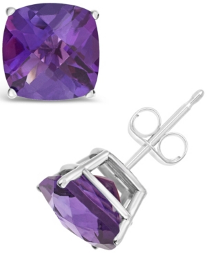 image of Amethyst (3-3/4 ct. t.w.) Stud Earrings in Sterling Silver