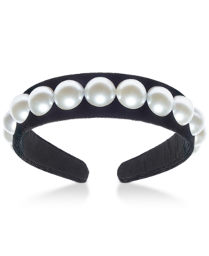image of Thalia Sodi Imitation Pearl Fabric Headband, Created for Macy-s
