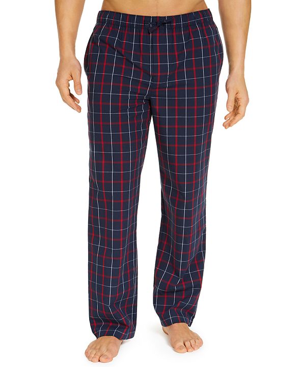 Club Room Men's Plaid Cotton Pajama Pants, Created for Macy's & Reviews ...