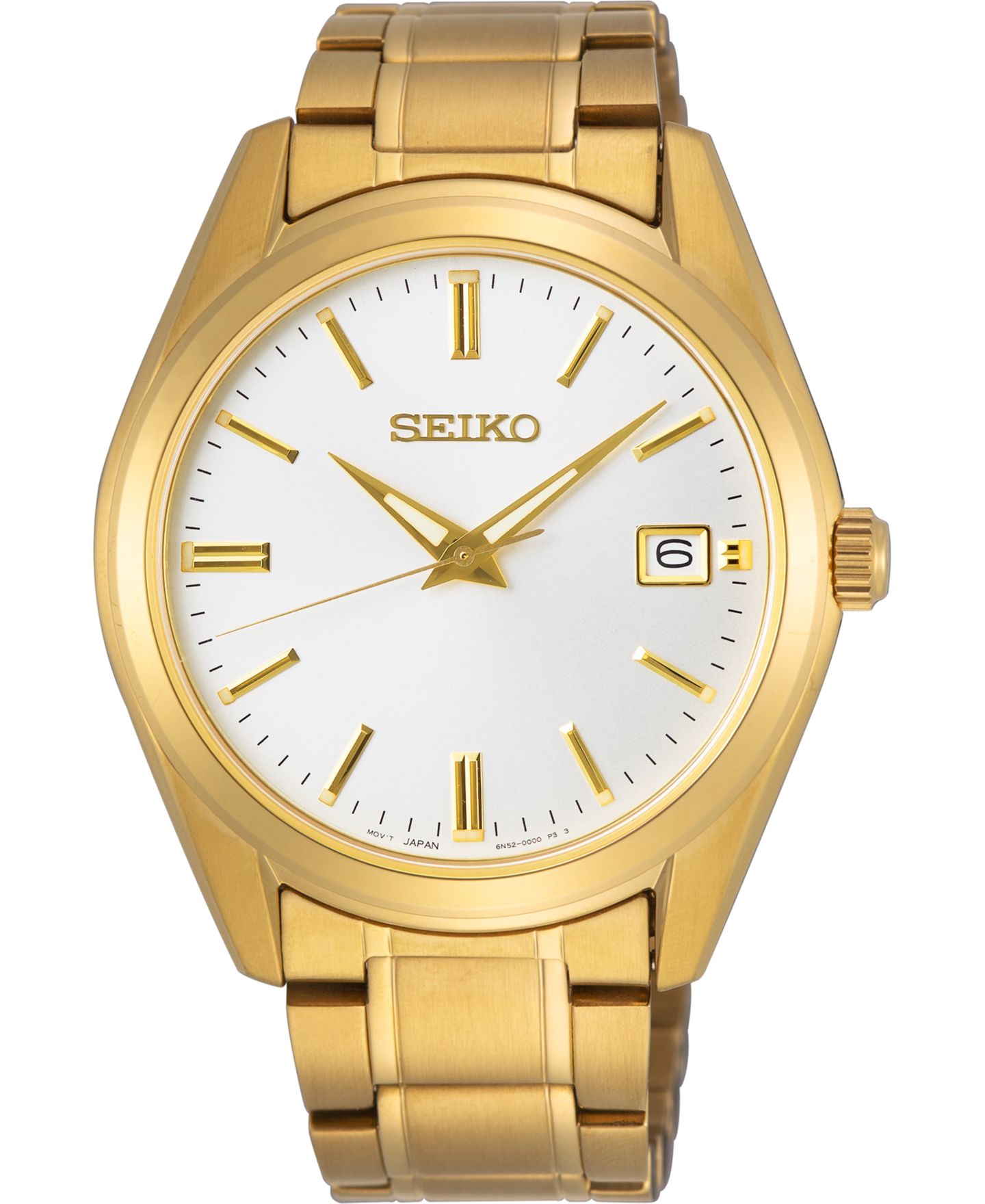 Мужские часы Seiko Essentials Gold-Tone Stainless Steel Bracelet Watch 40.2mm — фото 1