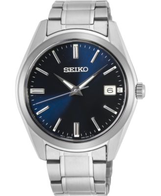 Seiko Men's Essentials Stainless Steel Bracelet Watch 40.2mm - Macy's