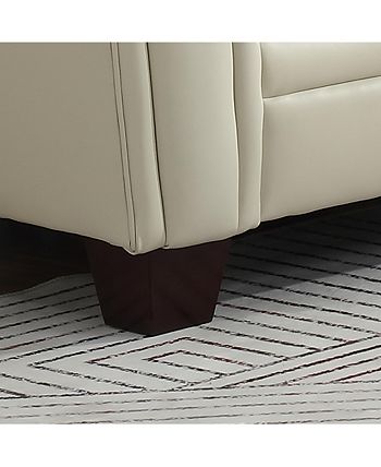Jaira tufted leather shop sofa