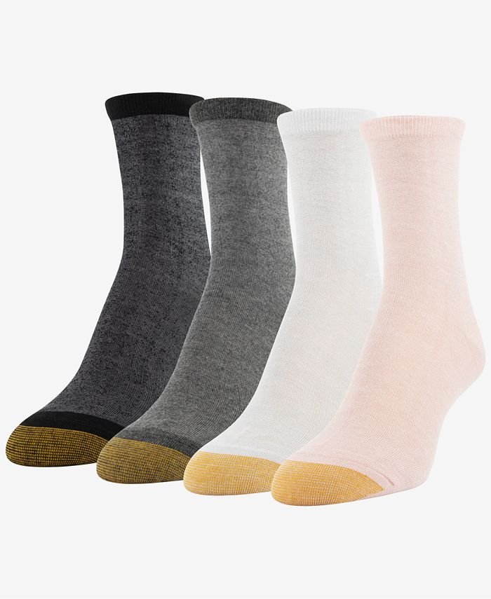 Gold Toe GOLDTOE® Women's 4Pk. Shimmer Crew Socks Macy's