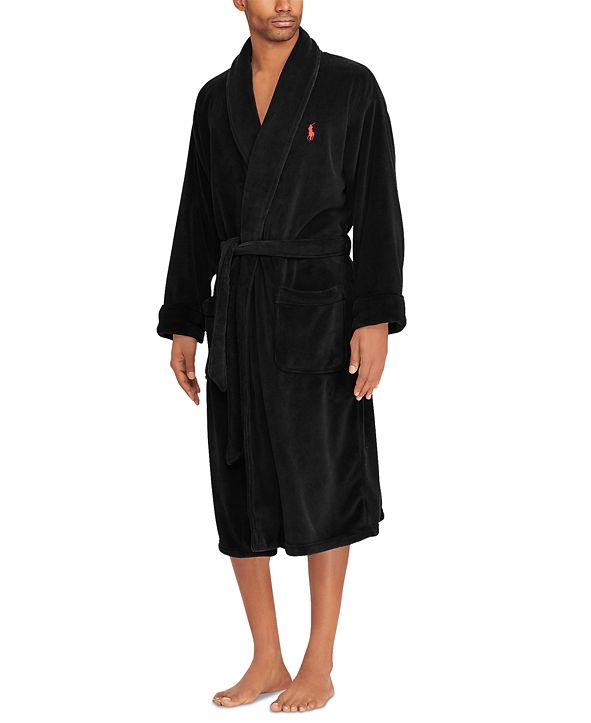 Polo Ralph Lauren Men's Sleepwear Soft Cotton Kimono Velour Robe ...