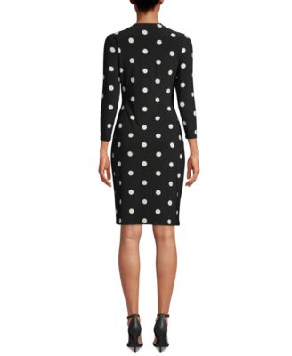 anne klein dot print dress