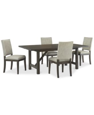 Parker Mocha Dining Furniture, 5-Pc Set (Table & 4 Side Chairs), Created for Macy's