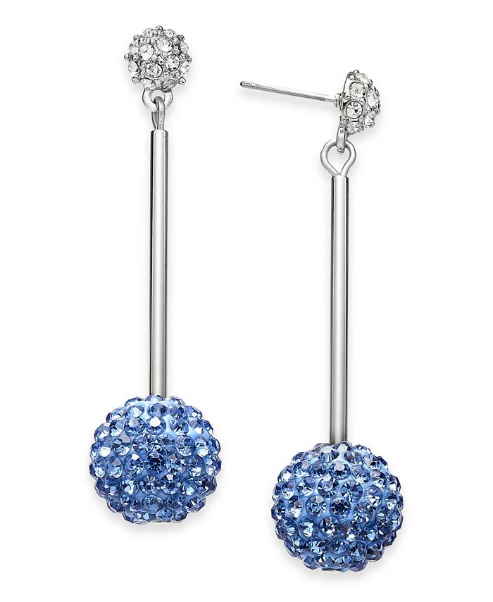 INC International Concepts INC SilverTone Pavé Fireball Linear Drop