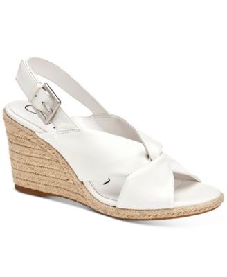 calvin klein women's britta wedge sandals