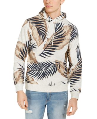 Sun + Stone - Men's Leaf Print Hoodie