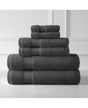 Southshore Fine Linens Premium Quality 100% Combed Cotton Towel Set, 6 Piece Bedding In Charcoal