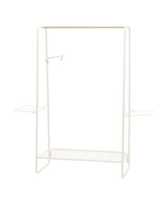 Metal Freestanding Garment Rack with 3 Shelves