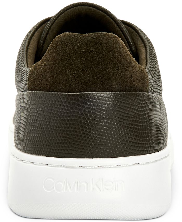 calvin klein men's kellen textured leather oxfords