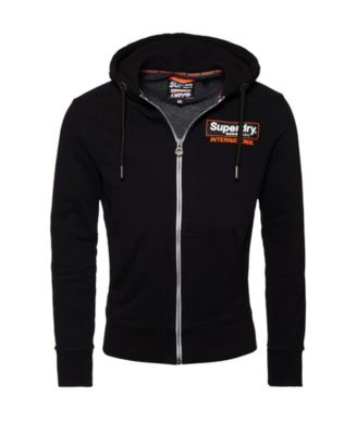 superdry black zip hoodie