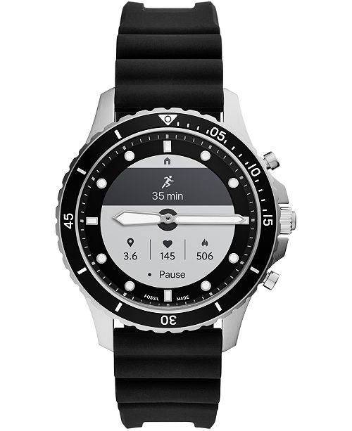 black fossil smart watch