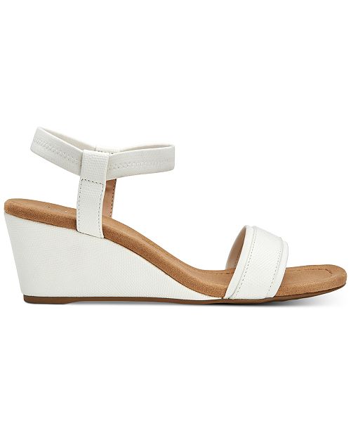 Alfani Women S Step N Flex Gillee Casual Wedge Sandals Created For Macy S Reviews Sandals Flip Flops Shoes Macy S