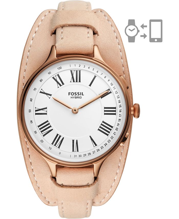fossil hybrid ladies watch