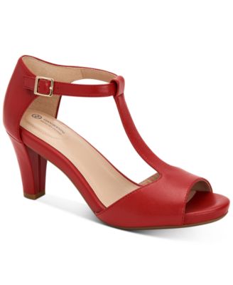 macys womens red shoes