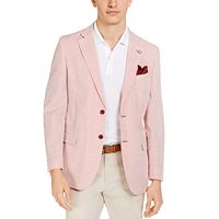 Nautica Men's Modern-Fit Stretch Stripe Seersucker Sport Coat
