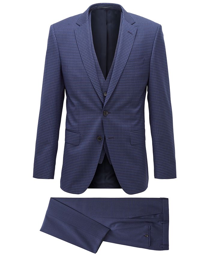 Hugo boss suit dark blue clearance