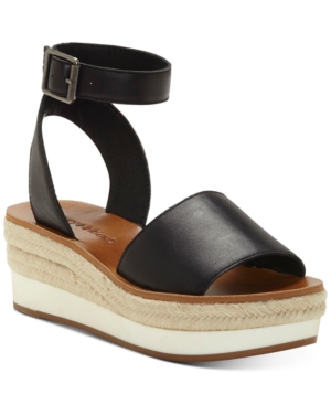 LUCKY BRAND JOODITH WEDGE SANDALS WOMEN'S SHOES