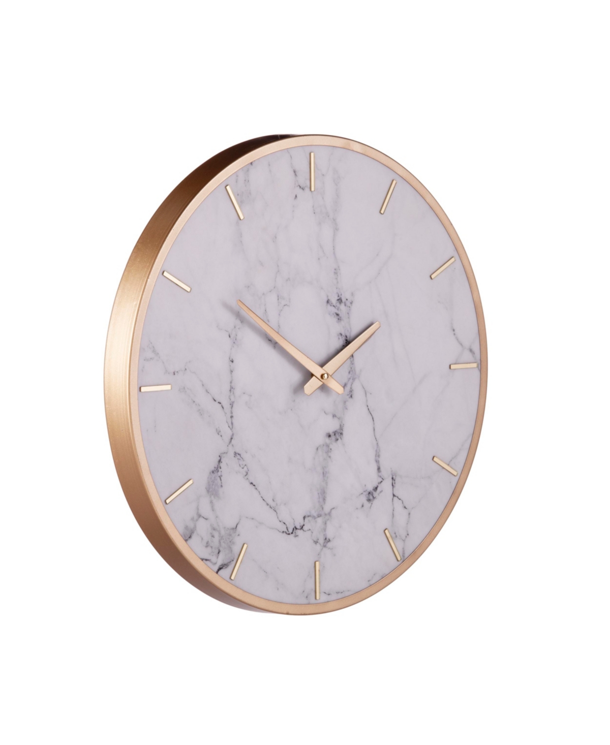 Southern Enterprises Arari Decorative Wall Clock - Gold, Gray Veining