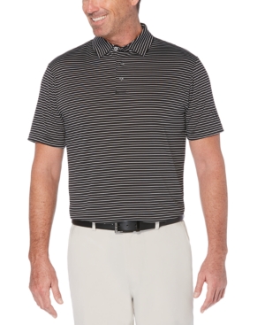 Pga Tour Men's Striped Golf Polo
