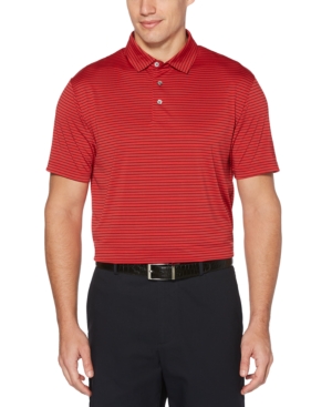 Pga Tour Men's Striped Golf Polo