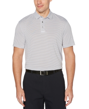 Pga Tour Men's Striped Golf Polo