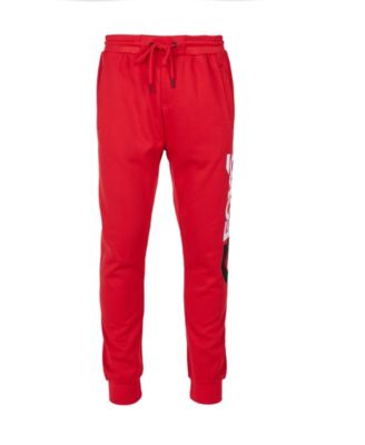red jogging pants mens