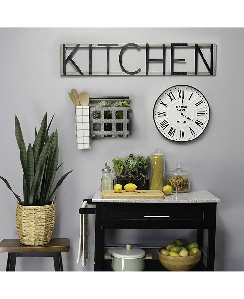 Stratton Home Decor Stratton Home Decor 16 Metal Enamel Parker