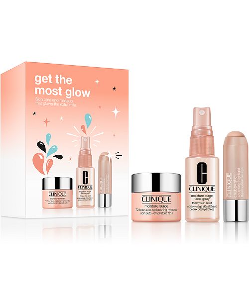 Clinique 3 Pc Get The Most Glow Set Reviews Beauty Gift Sets Beauty Macy S