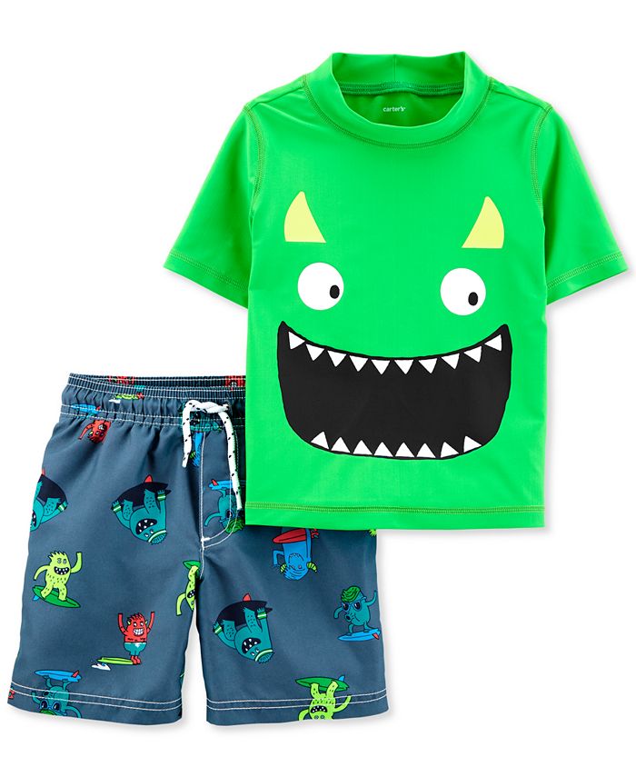 Carter's Baby Boys 2Pc. Monster Rash Guard Set Macy's