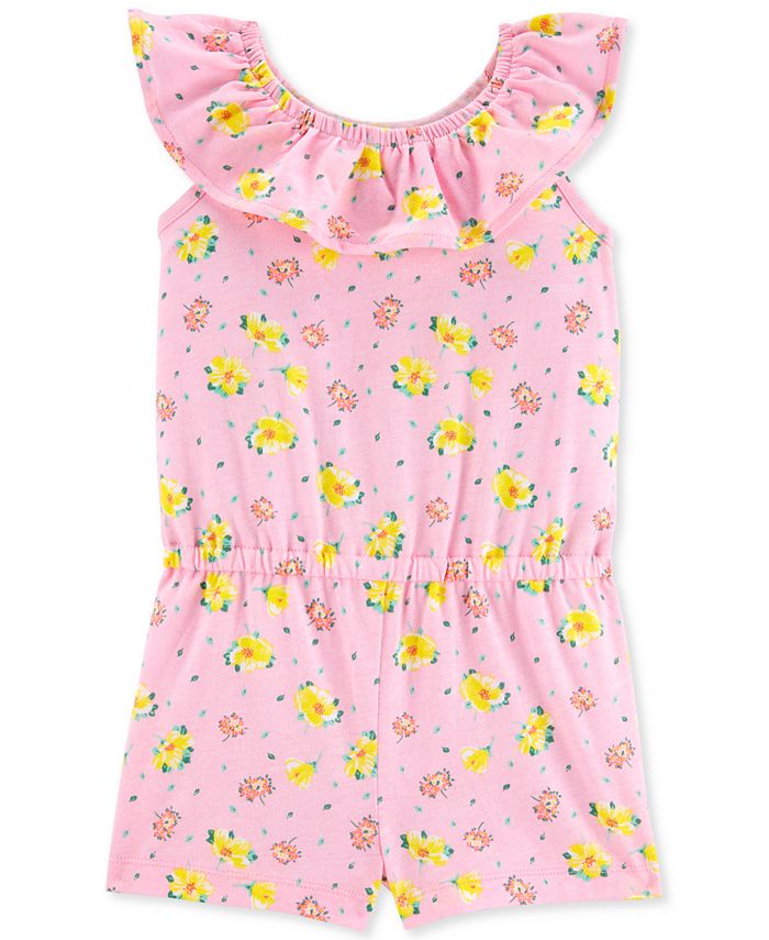 Carter's Toddler Girls Pink FloralPrint Romper Macy's