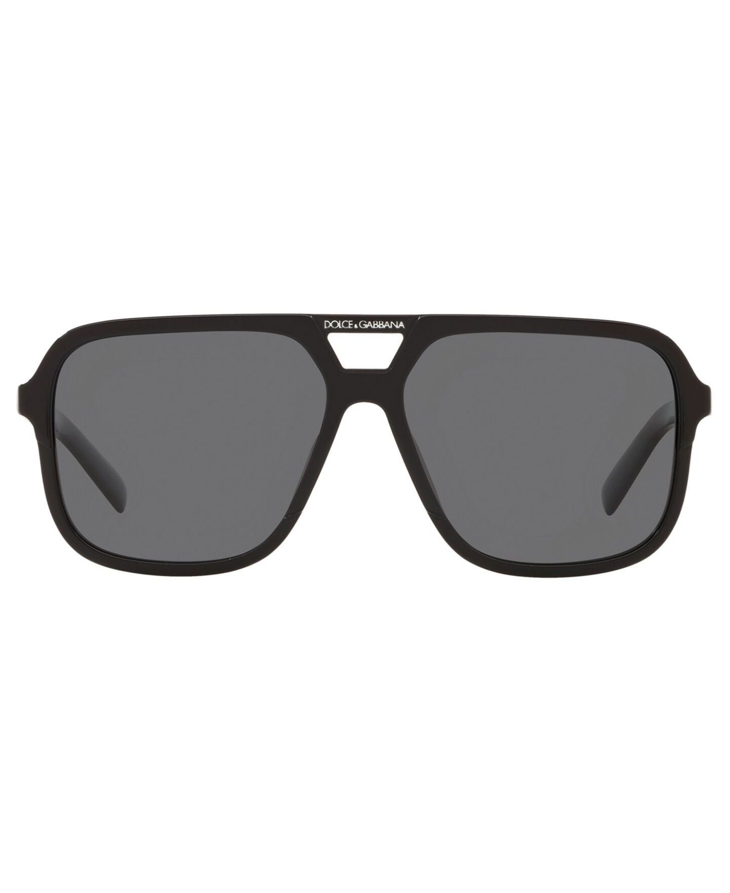 Женские солнцезащитные очки Dolce&Gabbana Polarized Sunglasses, DG4354 58, цвет: Чёрный / Серый — фото 2