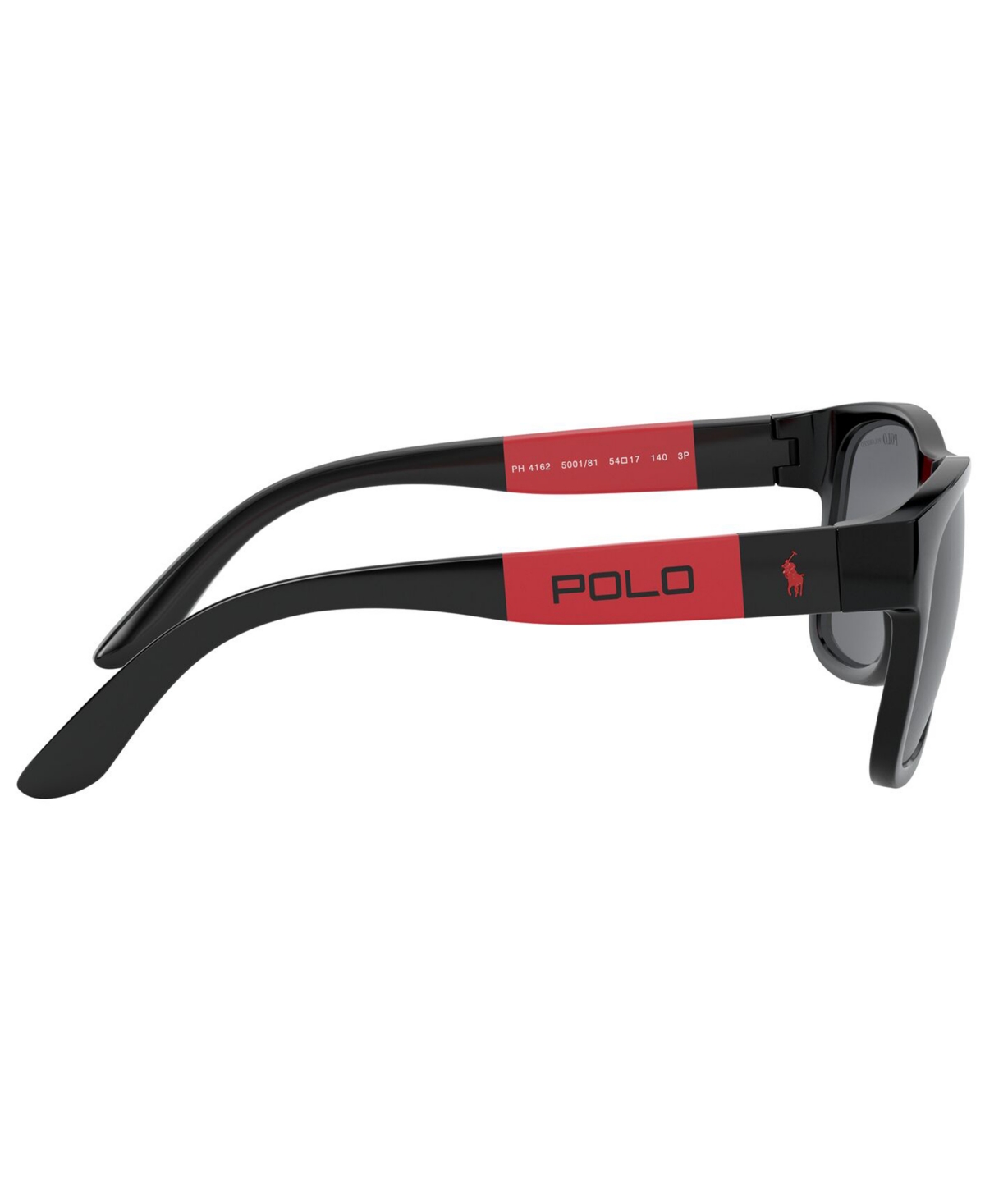 Shop Polo Ralph Lauren Polarized Sunglasses, Ph4162 54 In Black,polar Gray