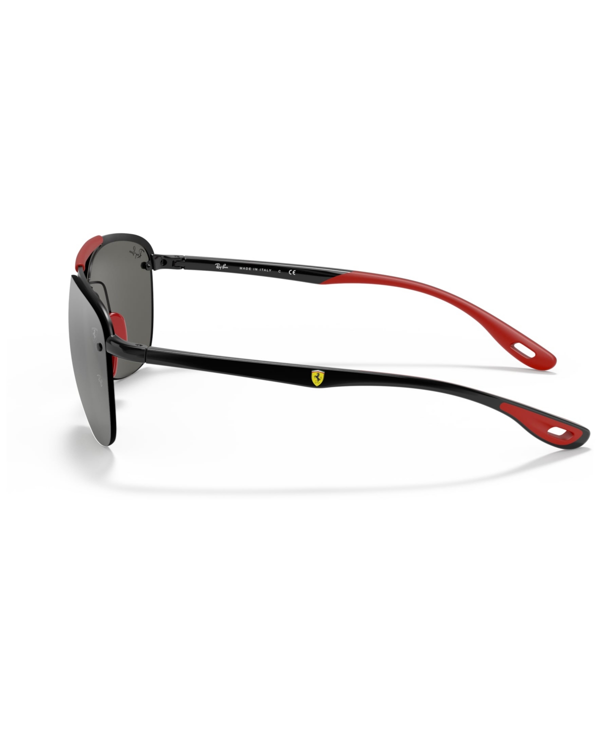 Shop Ray Ban Men's Sunglasses, Rb3662m Scuderia Ferrari Collection 59 In Matte Black,grey Mirror Silver