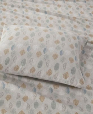 Novelty Printed Cotton Flannel 3-Pc. Sheet Set, Twin