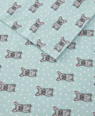 Novelty Printed Cotton Flannel 4-Pc. Sheet Set, California King