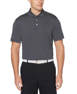 Pga Tour Men's Striped Golf Polo