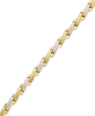 2 10kt gold outlet bracelets .