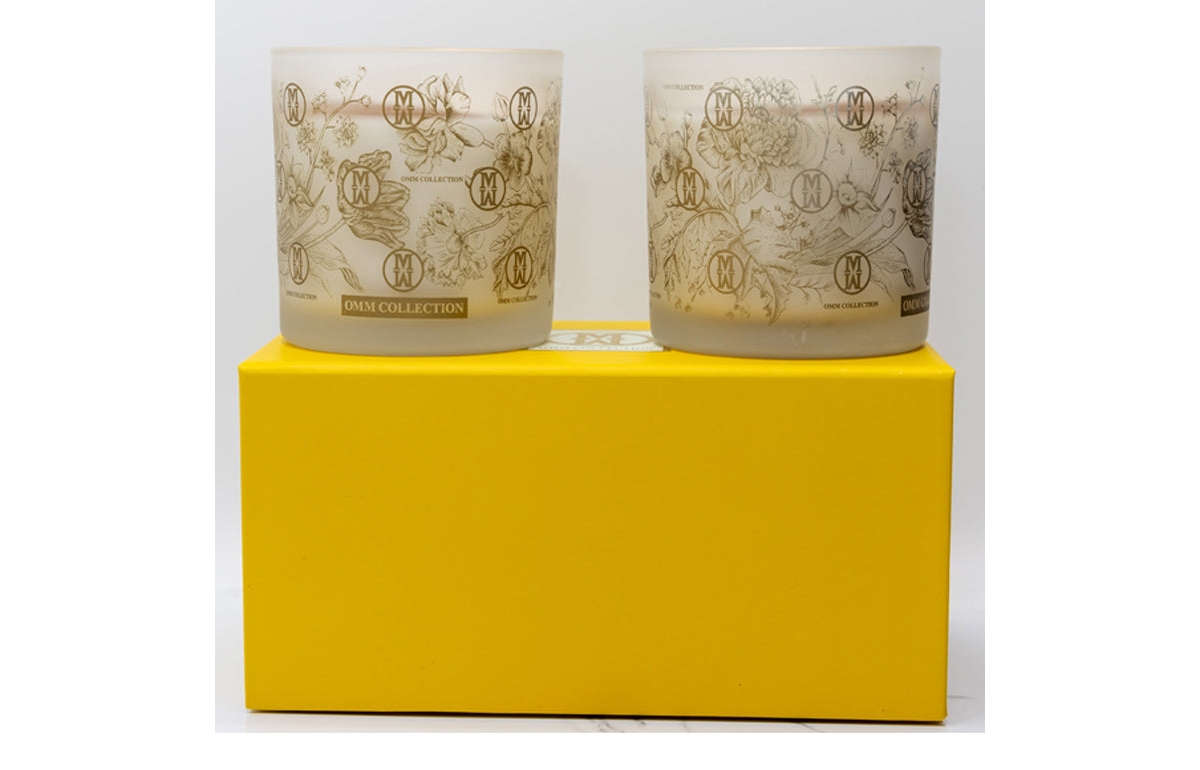 Candle Set - Garden Jewel - Light Beige, neutral.