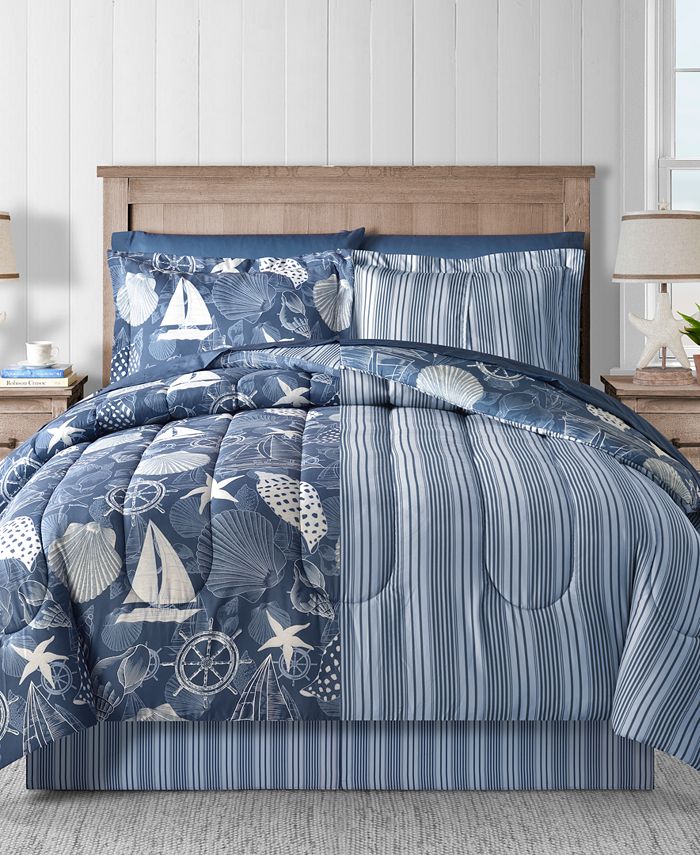 Fairfield Square Collection Seashell 8Pc. King Comforter Set Macy's