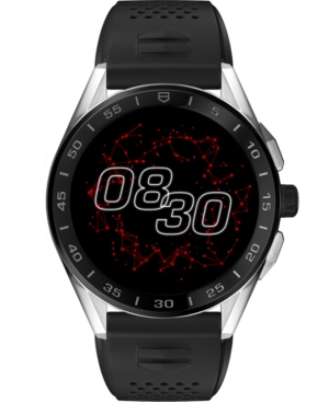 Tag Heuer Connected Men's Black Rubber Strap Smart Watch 45mm