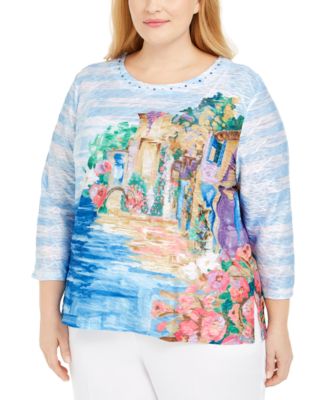 alfred dunner plus size tops on sale