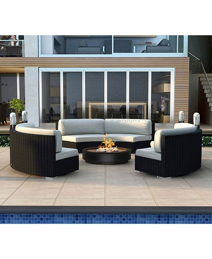 Harmonia Living Urbana 3 Piece Curve Sectional Set Macy's