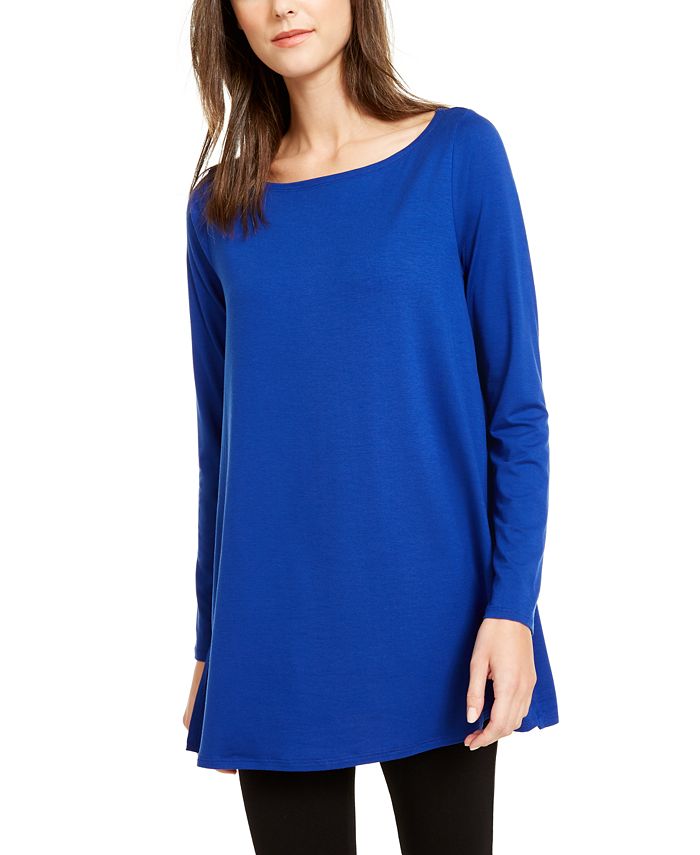 Eileen Fisher BateauNeck Tunic Top, Created for Macy's Macy's