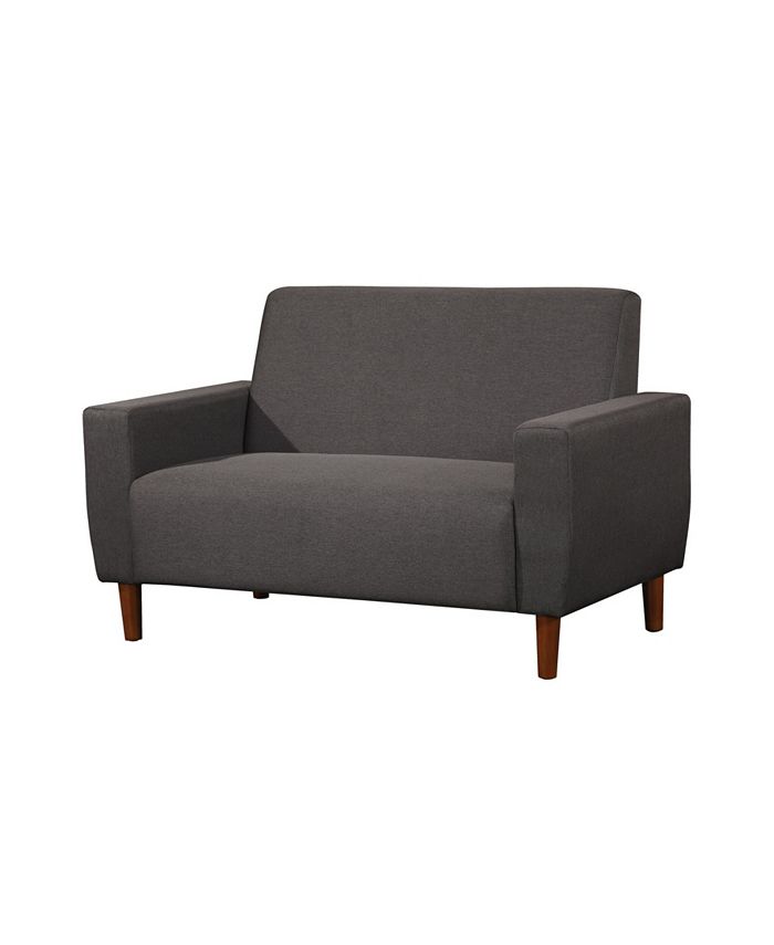 Us Pride Furniture Jolicia Mid Century Linen Loveseat Macy's